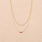 Collier double chaîne Elora - Boutique We Are ParisLes Cléias Acier Inoxydable