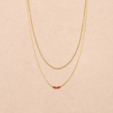 Collier double chaîne Elora - Boutique We Are ParisLes Cléias Acier Inoxydable