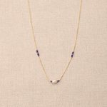 Collier Gina Bleu - Boutique We Are ParisLes Cléias Acier Inoxydable