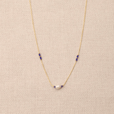 Collier Gina Bleu - Boutique We Are ParisLes Cléias Acier Inoxydable