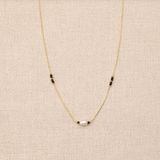 Collier Gina Noir - Boutique We Are ParisLes Cléias Acier Inoxydable