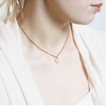 Collier gri - gri en acier inoxydable, pierres fines et pendentif coeur - Boutique We Are ParisLes Cléias Acier Inoxydable