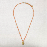 Collier gri - gri en acier inoxydable, pierres fines et pendentif coeur - Boutique We Are ParisLes Cléias Acier Inoxydable