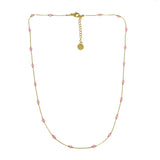 Collier perles colorées en acier inoxydable Bibi - couleur au choix - Boutique We Are ParisLes Cléias Acier Inoxydable