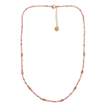 Collier pierres roses en acier inoxydable Rodi - Boutique We Are ParisLes Cléias Acier Inoxydable
