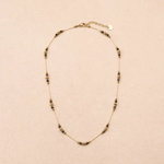Collier Sophie noir - Boutique We Are ParisLes Cléias Acier Inoxydable