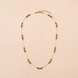 Collier Sophie noir - Boutique We Are ParisLes Cléias Acier Inoxydable