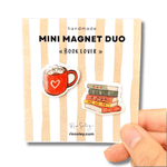 Deux mini magnets faits main – Book Lover - Boutique We Are ParisRio Soley