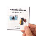 Deux mini magnets faits main – Souvenirs Photo - Boutique We Are ParisRio Soley