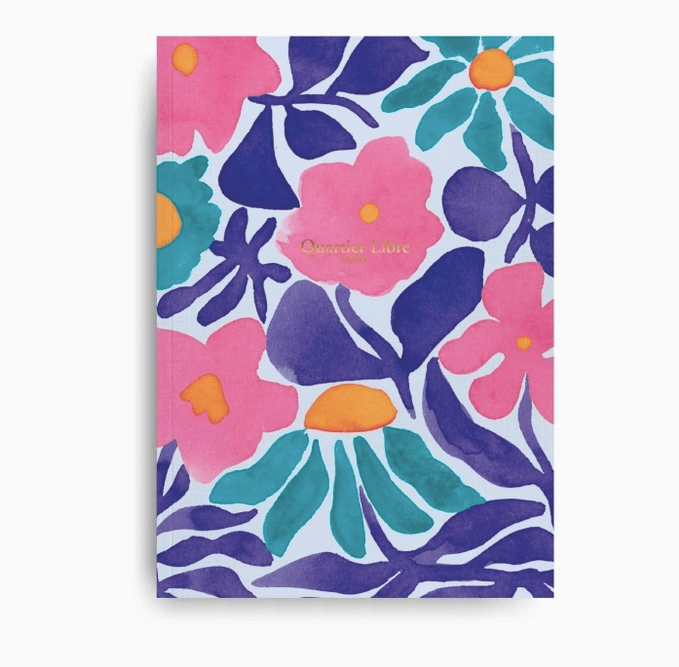 Grand carnet Flowers - Boutique We Are ParisQuartier Libre Papier