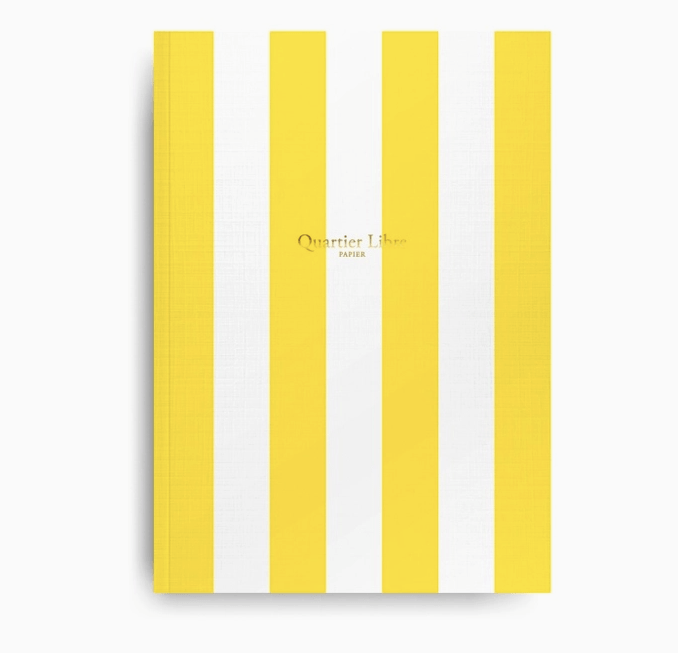 Grand carnet Transat jaune - Boutique We Are ParisQuartier Libre Papier