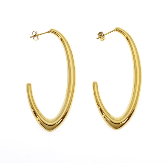 Grandes boucles d'oreilles Talia - acier inoxydable - Boutique We Are ParisLes Cléias Acier Inoxydable