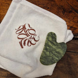 Gua Sha Visage en Pierre de Serpentine – Massage & Éclat