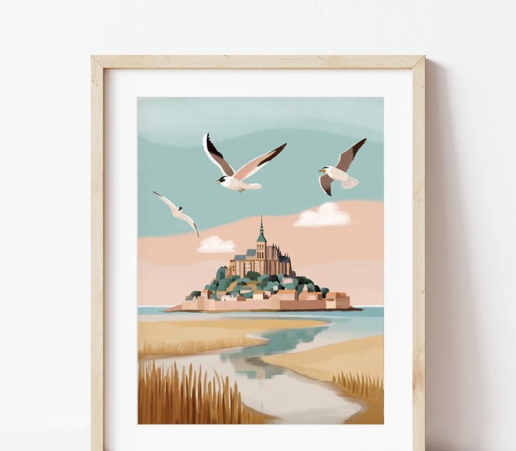 Kit peinture au numéro pour adulte - Mont Saint Michel - Boutique We Are ParisPetit Pinceau