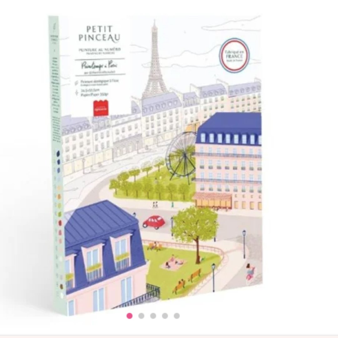 Kit peinture au numéro pour adulte - Un printemps à Paris - Boutique We Are ParisPetit Pinceau