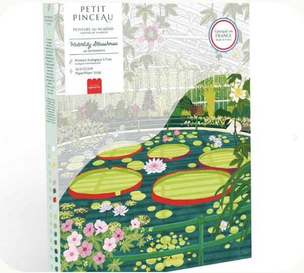 Kit peinture au numéro pour adulte - Waterlily Glasshouse - Boutique We Are ParisPetit Pinceau