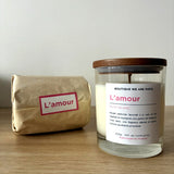 L'amour, bougie végétale parfumée au musc blanc - Boutique We Are ParisCollection We Are Paris