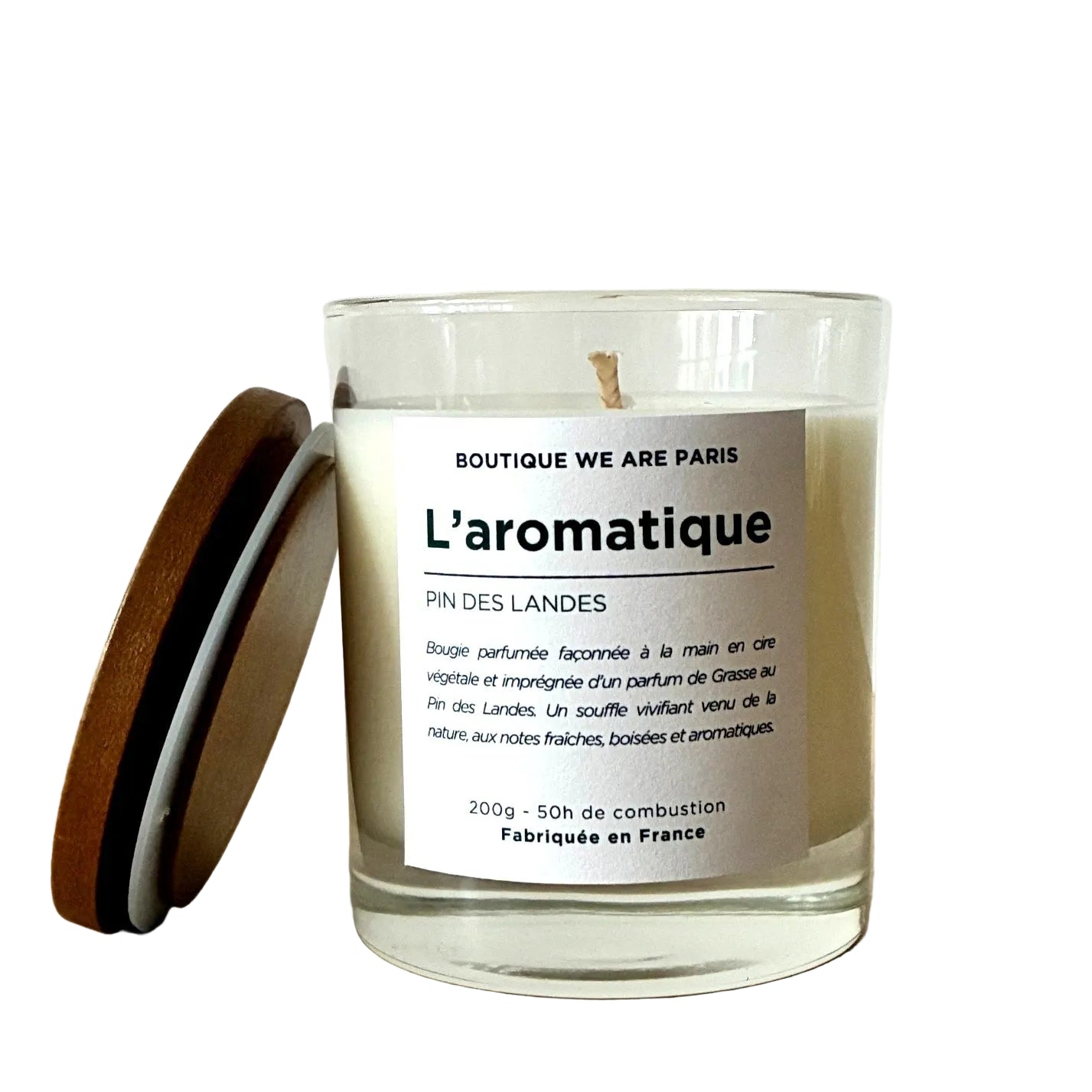 L'aromatique, bougie végétale parfumée au Pin des Landes - Boutique We Are ParisCollection We Are Paris