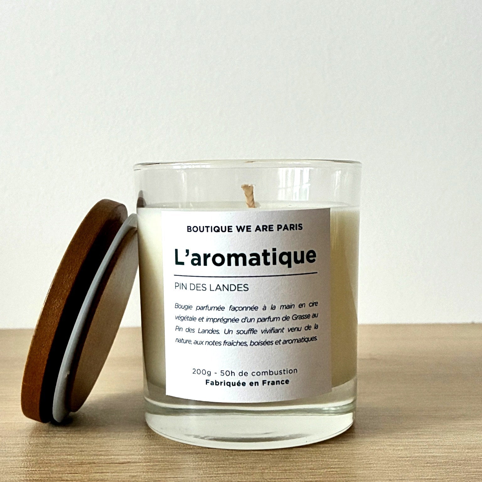 L'aromatique, bougie végétale parfumée au Pin des Landes - Boutique We Are ParisCollection We Are Paris