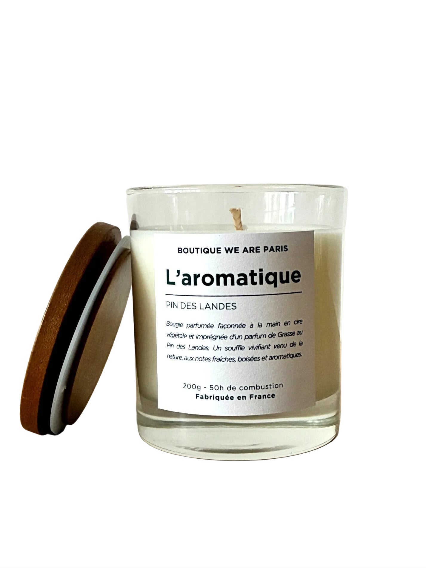L'aromatique, bougie végétale parfumée au Pin des Landes - Boutique We Are ParisCollection We Are Paris