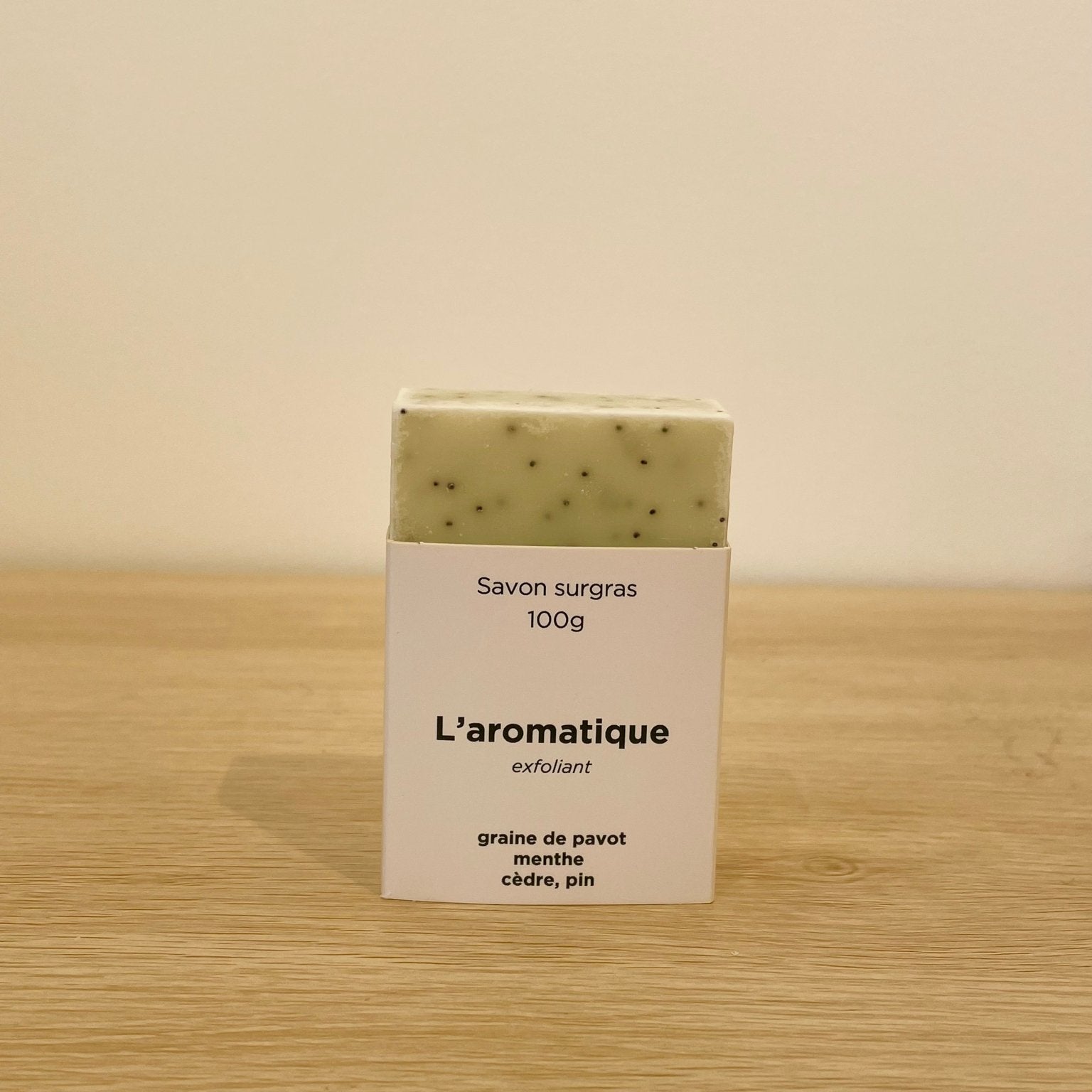 L'aromatique, savon surgras exfoliant au pin - Boutique We Are ParisBoutique We Are Paris