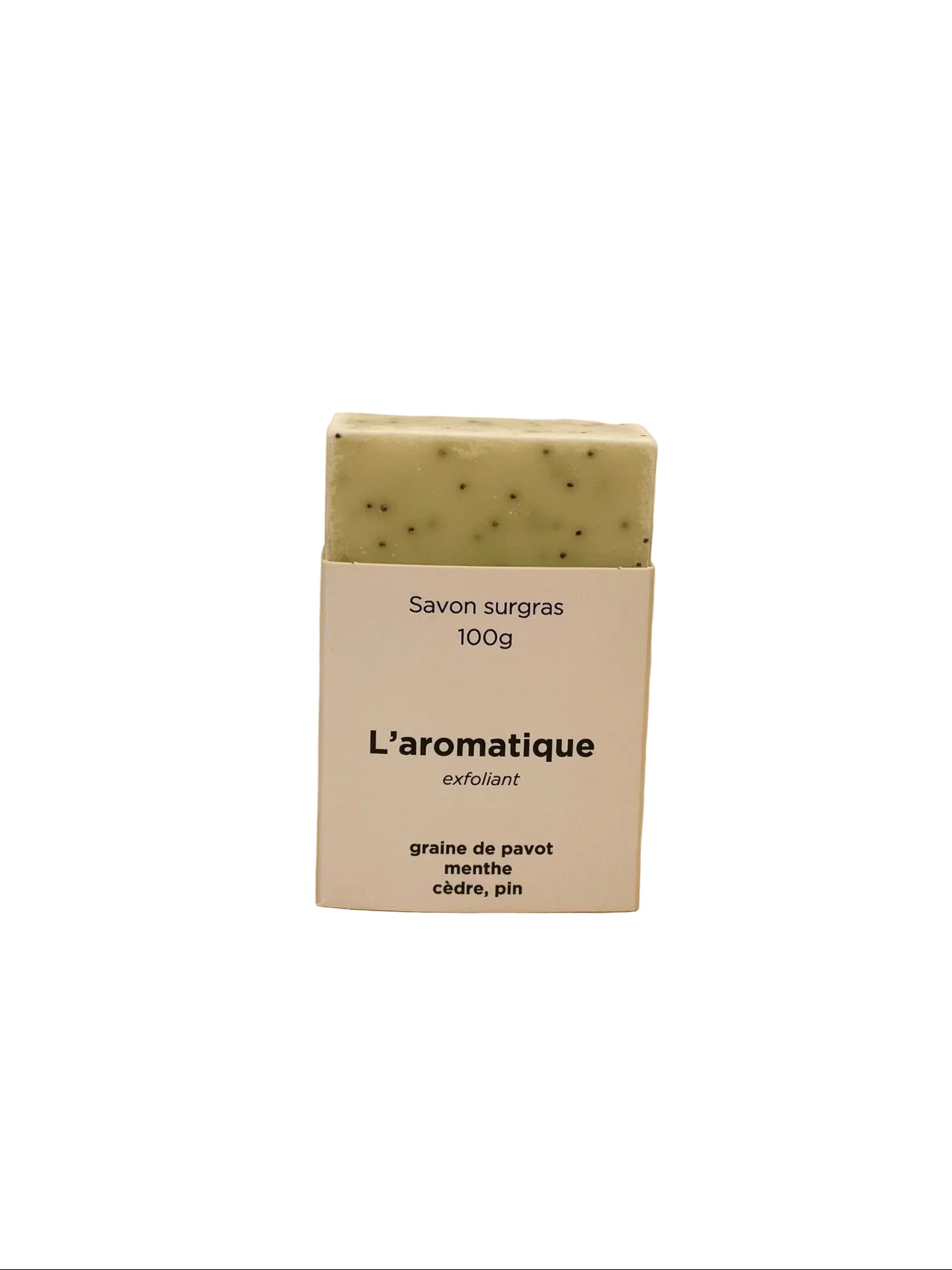 L'aromatique, savon surgras exfoliant au pin - Boutique We Are ParisBoutique We Are Paris