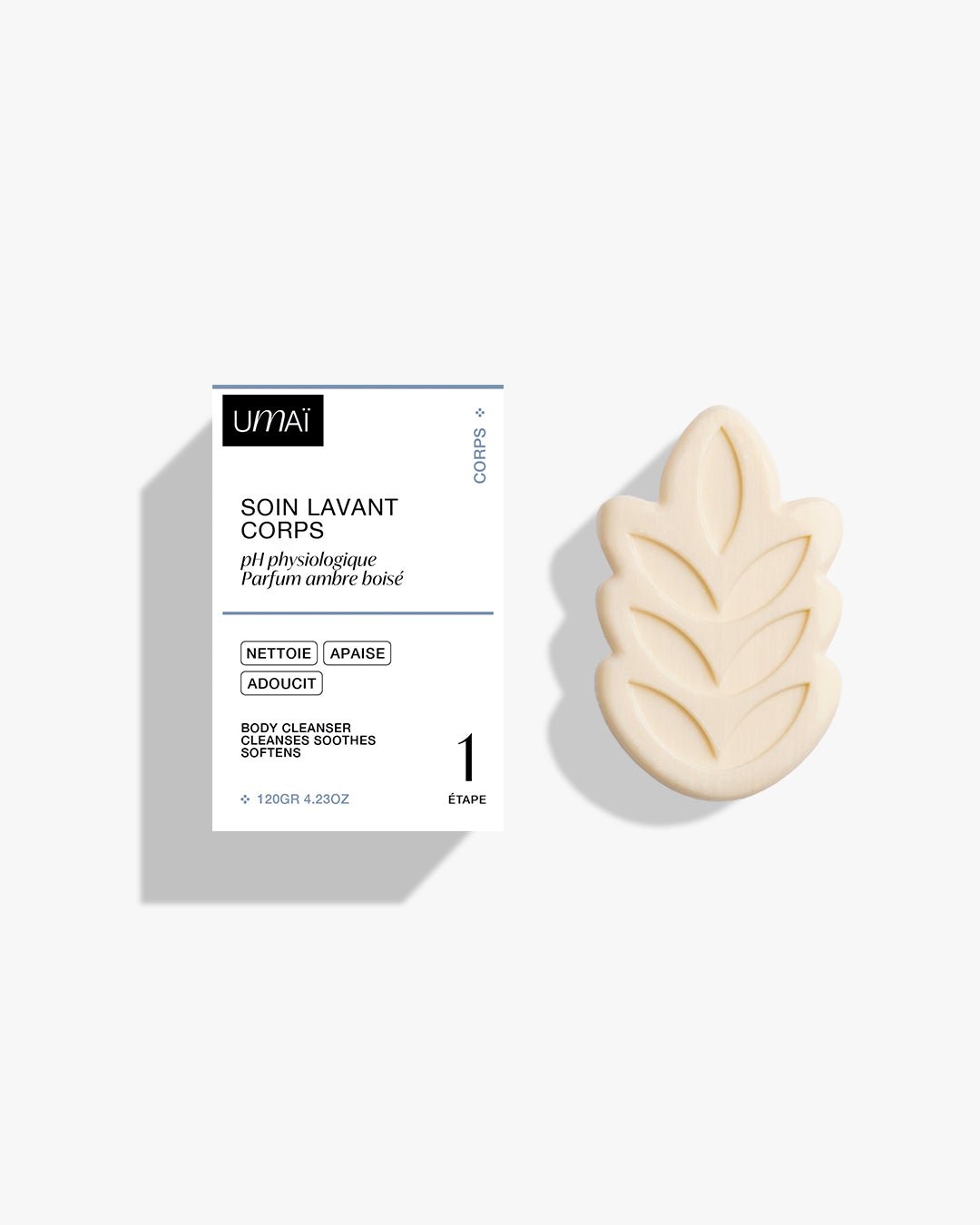 Le soin lavant corps solide ambre boisé - peau sensible - Boutique We Are ParisUmaï