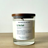 L'éclat, bougie végétale parfumée à la verveine - Boutique We Are ParisCollection We Are Paris