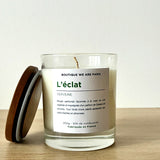 L'éclat, bougie végétale parfumée à la verveine - Boutique We Are ParisCollection We Are Paris