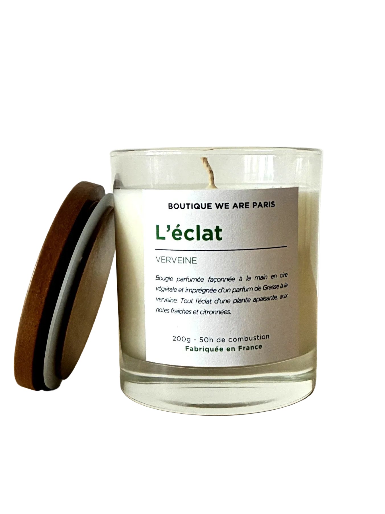 L'éclat, bougie végétale parfumée à la verveine - Boutique We Are ParisCollection We Are Paris