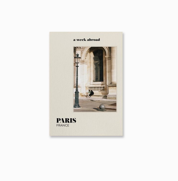 Livre de voyage Paris - A Week Abroad - Boutique We Are ParisA Week Abroad