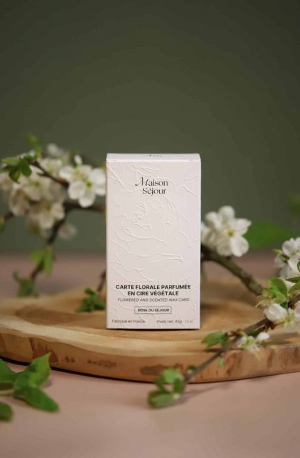 MAISON SÉJOUR - Carte florale parfumée "Frangipanier & Jasmin" - Boutique We Are Paris
