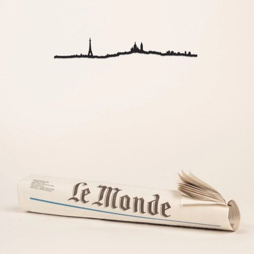 Mini Décor mural - skyline de Paris - Noir - Boutique We Are ParisThe Line