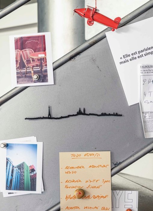 Mini Décor mural - skyline de Paris - Noir - Boutique We Are ParisThe Line