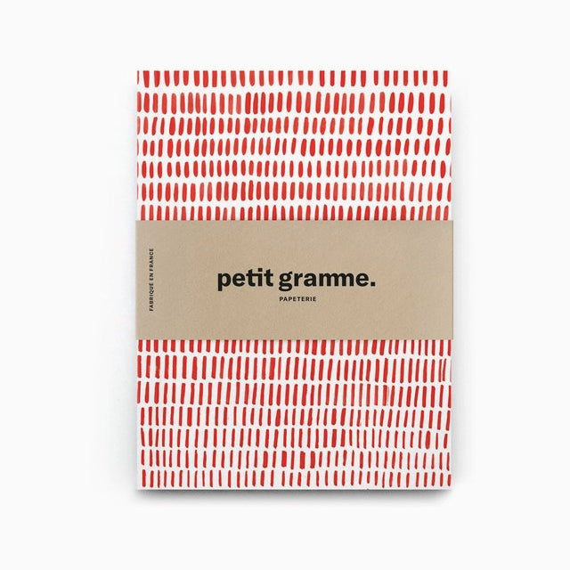 Petit Gramme - Carnet de poche Petits traits rouges - Boutique We Are Paris
