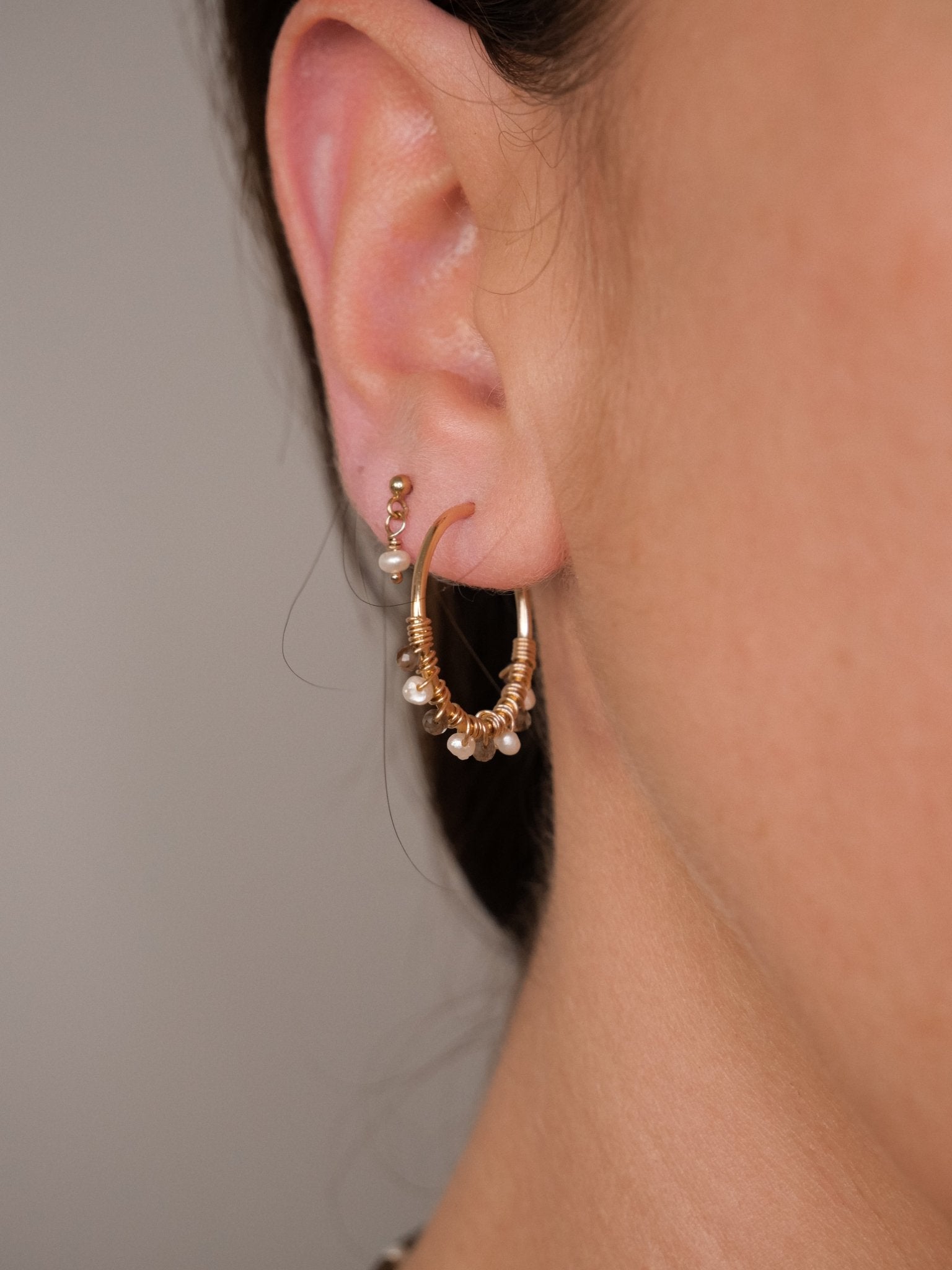 Petites boucles d'oreilles perles de culture - Boutique We Are ParisMerci Clodette