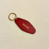 Porte - clé BISOUS – Cuir recyclé & acier doré - Boutique We Are ParisLes Cléias Acier Inoxydable