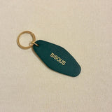 Porte - clé BISOUS – Cuir recyclé & acier doré - Boutique We Are ParisLes Cléias Acier Inoxydable