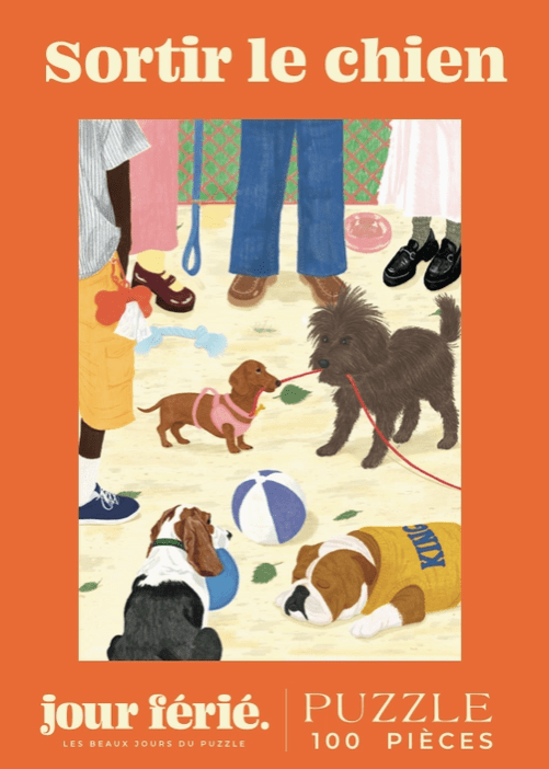 Puzzle 100 pièces "Sortir le chien" - Boutique We Are ParisJour Férié