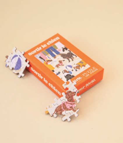 Puzzle 100 pièces "Sortir le chien" - Boutique We Are ParisJour Férié