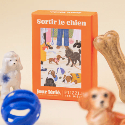 Puzzle 100 pièces "Sortir le chien" - Boutique We Are ParisJour Férié