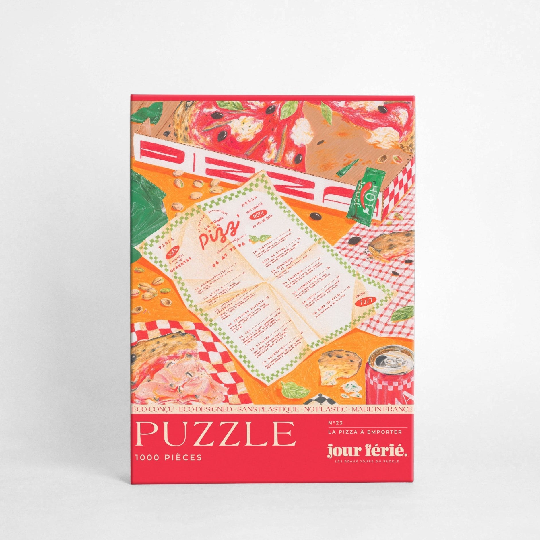 Puzzle 1000 pièces "La pizza à emporter" - Boutique We Are ParisJour Férié