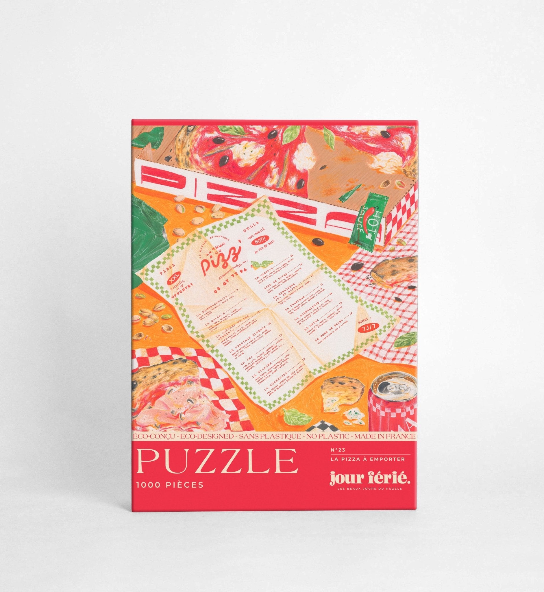 Puzzle 1000 pièces "La pizza à emporter" - Boutique We Are ParisJour Férié