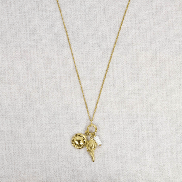 Sautoir avec pendentifs marins, en acier inoxydable Marina - Boutique We Are ParisLes Cléias Acier Inoxydable