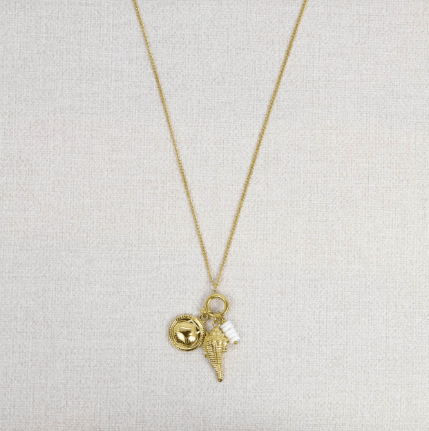 Sautoir avec pendentifs marins, en acier inoxydable Marina - Boutique We Are ParisLes Cléias Acier Inoxydable