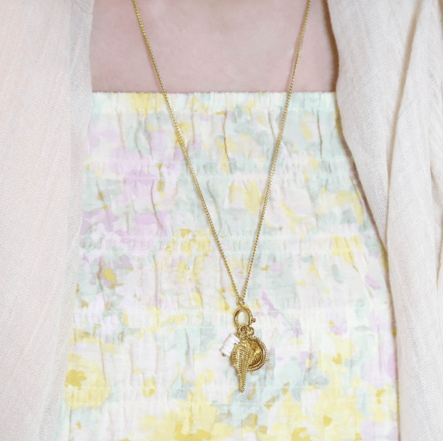 Sautoir avec pendentifs marins, en acier inoxydable Marina - Boutique We Are ParisLes Cléias Acier Inoxydable