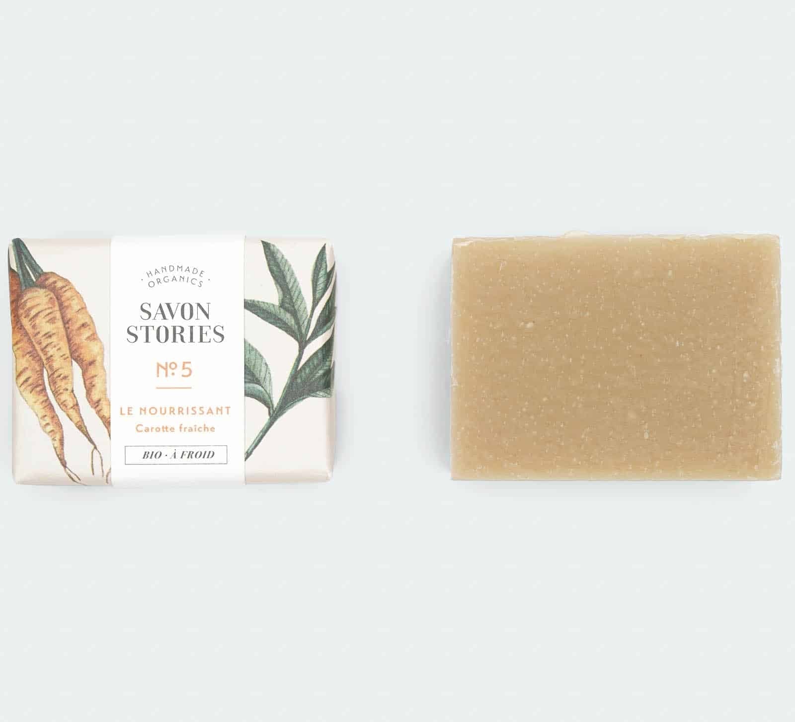 Savon Bio & Naturel à la Carotte Fraîche – Nourrissant & Adoucissant - Boutique We Are ParisSavon Stories