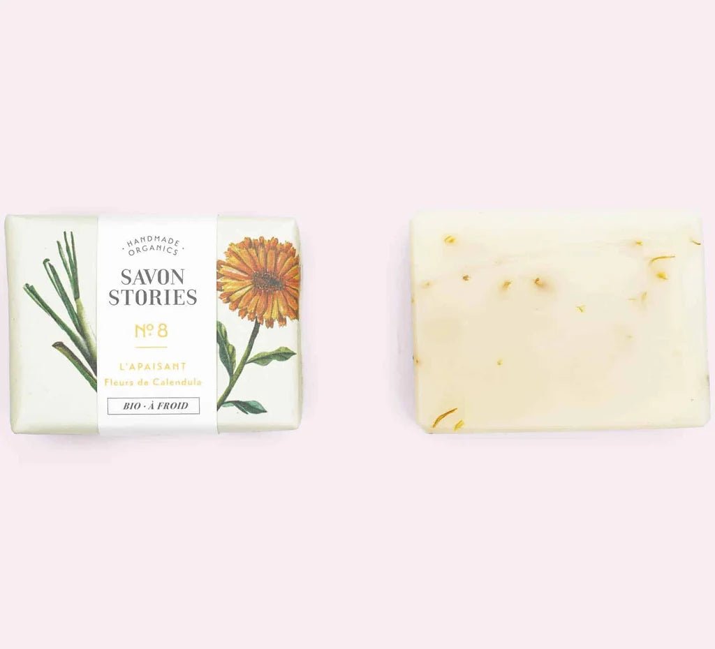 Savon Bio & Naturel au Calendula – Apaisant & Nourrissant - Boutique We Are ParisSavon Stories