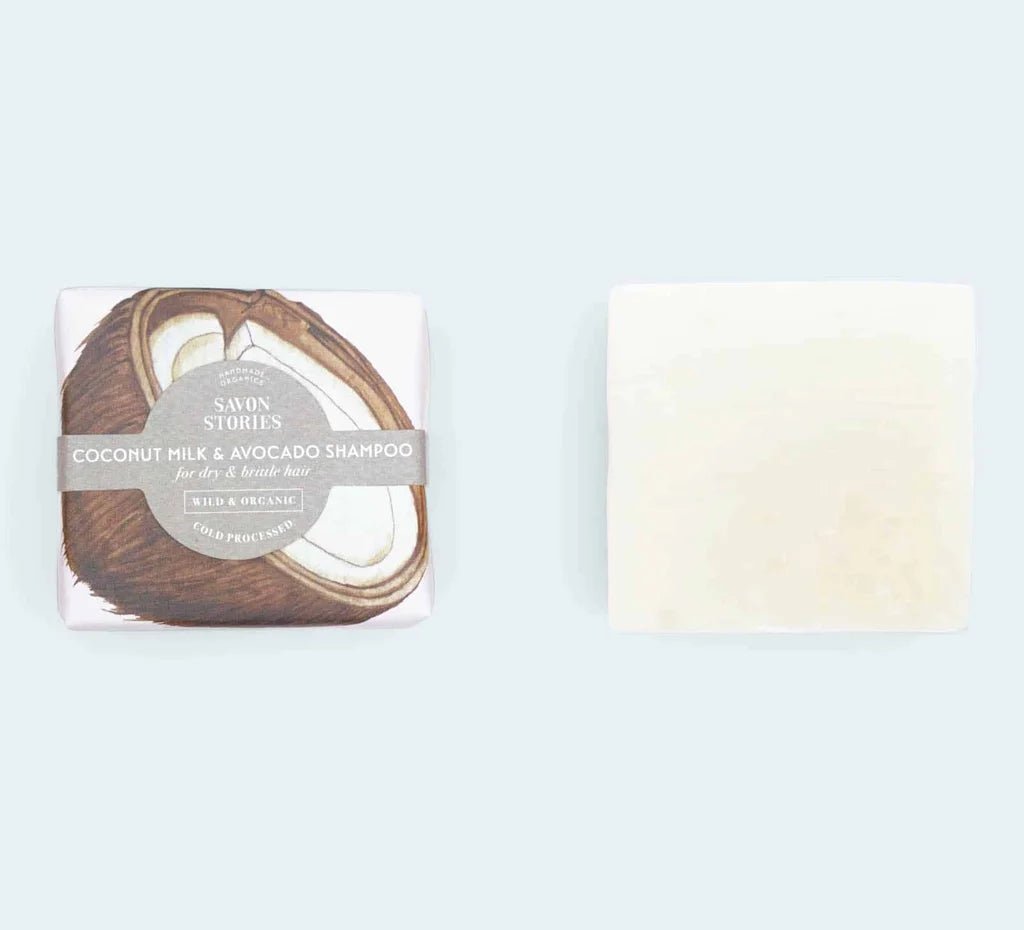Shampoing Solide Bio au Lait de Coco & Avocat – Cheveux Secs & Nourrissant - Boutique We Are ParisSavon Stories