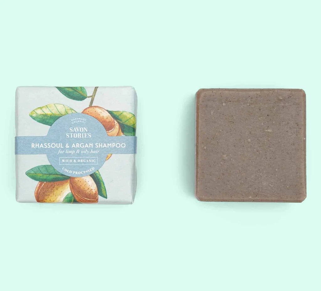 Shampoing Solide Bio au Rhassoul – Cheveux Gras & Volume - Boutique We Are ParisSavon Stories